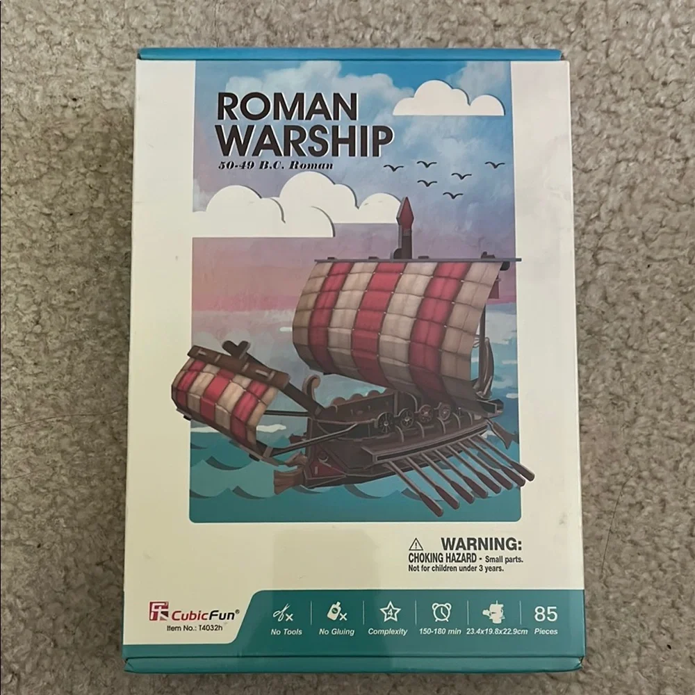 CubicFun Roman Warship Building Set